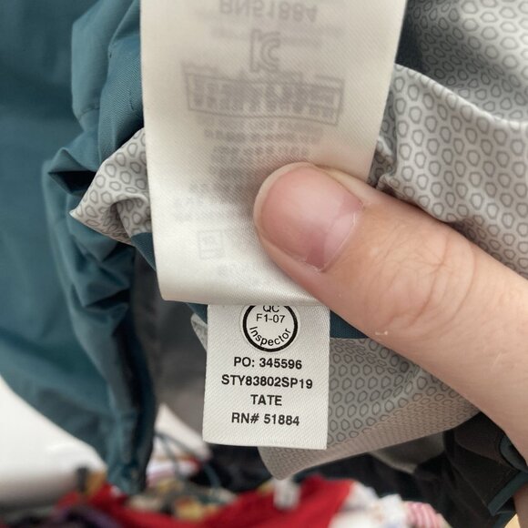 Patagonia Men’s Recycled Nylon Raincoat Teal Size 2XL - Picture 6 of 8